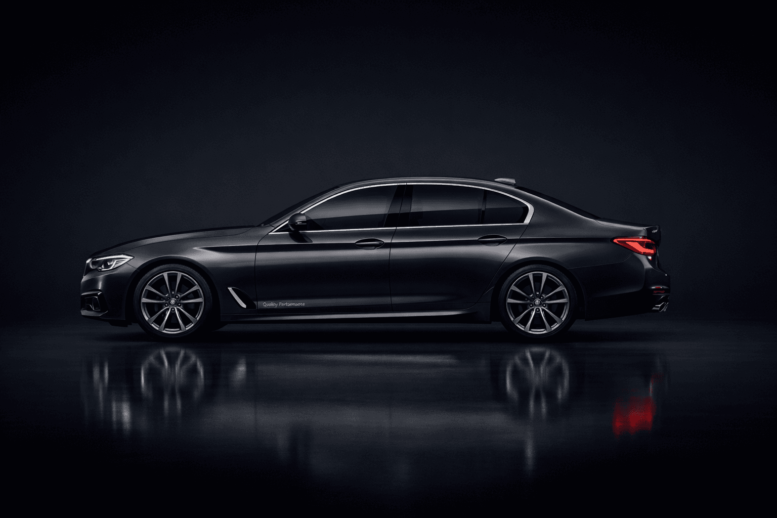 Luxury sedan with interactive protection points